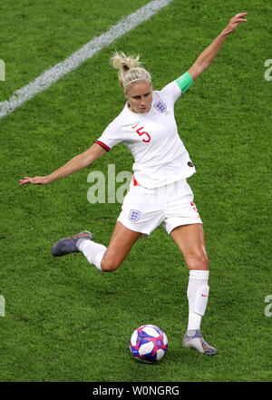 England's Steph Houghton während der FIFA Frauen-WM-Viertelfinale in Stade Oceane, Le Havre, Frankreich. Stockfoto