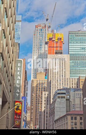 Hohe Gebäude in New York Manhattan Stockfoto