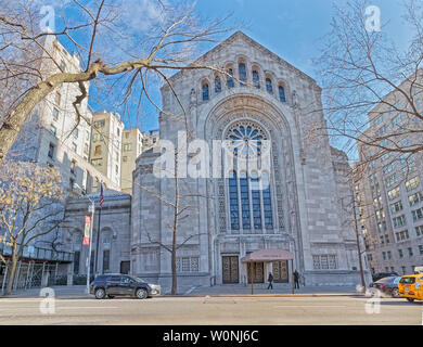 Temple Emanu-El an der 5th Avenue auf der Upper East Side von New York Stockfoto