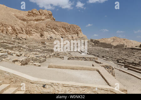 Deir el-Medina Dorf in die Stadt Luxor, Ägypten Stockfoto