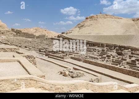 Deir el-Medina Dorf in die Stadt Luxor, Ägypten Stockfoto