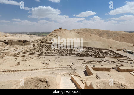 Deir el-Medina Dorf in die Stadt Luxor, Ägypten Stockfoto