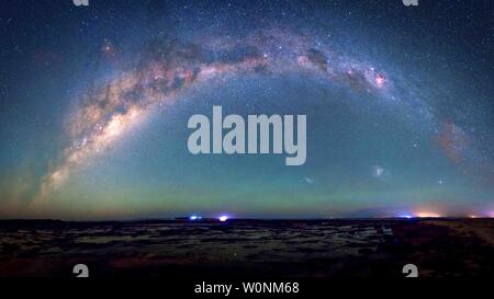 Australischen Sternenhimmel, die Milchstraße in der südlichen Hemisphäre Stockfoto