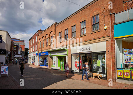 Macclesfield, Cheshire Mill Street im Stadtzentrum Stockfoto