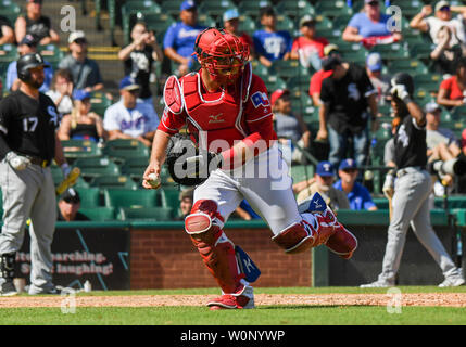 Juni 23, 2019: Texas Rangers catcher Tim Federowicz #50 an einem Nachmittag MLB Spiel zwischen den Chicago White Sox und die Texas Rangers bei Globe Life Park in Arlington, TX Texas besiegt Chicago 7-4 Albert Pena/CSM Stockfoto