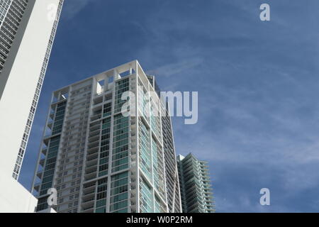 Miami Wolkenkratzer Nahaufnahme Stockfoto