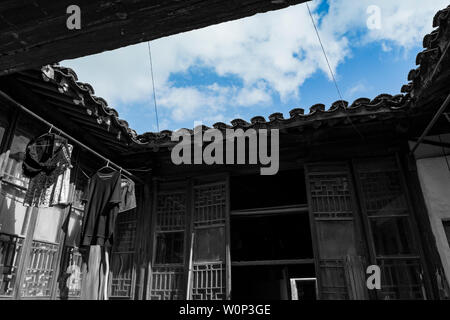 Alte Straße alte Lane, Suzhou Stockfoto