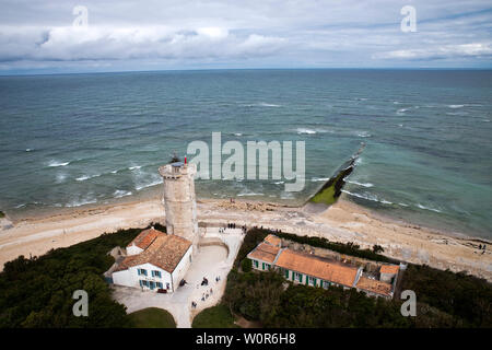 Blick von der Phare des Baleines, Île de Ré, Frankreich Stockfoto