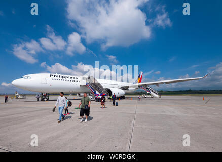 General Santos City, Philippinen - 22. Mai 2019: Philippine Airlines Airbus A330 nach der Ankunft in General Santos City, der südlichsten Stadt von Th Stockfoto