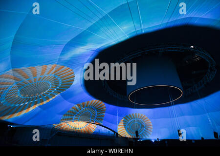 Pasadena, Kalifornien, USA. 27 Juni, 2019. Einen allgemeinen Überblick über das Theater der Lunar Dome für die Apollo 11 Medien Vorschau Veranstaltung im Rose Bowl in Pasadena, Kalifornien. Credit: Billy Bennight/ZUMA Draht/Alamy leben Nachrichten Stockfoto