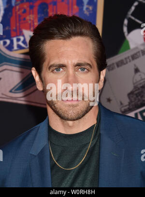 HOLLYWOOD, CA - 26. Juni: Jake Gyllenhaal besucht die Premiere von Sony Pictures' 'Spider-Man weit weg von zu Hause' an TCL Chinese Theatre am 26. Juni 2019 in Hollywood, Kalifornien. Stockfoto