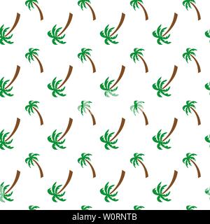 Nahtlose Palm Tree pattern Vector hintergrund abbildung Stock Vektor