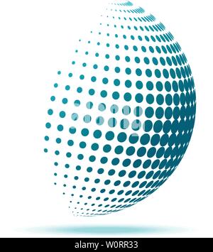 Kreative Welt Konzept Logo Design Vorlage, eps 10. Stock Vektor