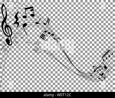 Vektor Notes Design mit Transparenz Raster auf der Rückseite. Vector Illustration. Stock Vektor