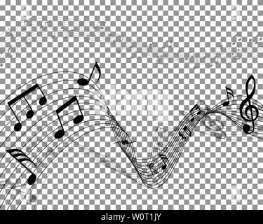 Vektor Notes Design mit Transparenz Raster auf der Rückseite. Vector Illustration. Stock Vektor
