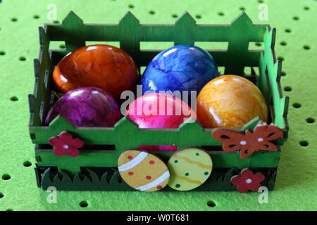 Themenbild - Ostern, Eier, Osterhase Stockfoto