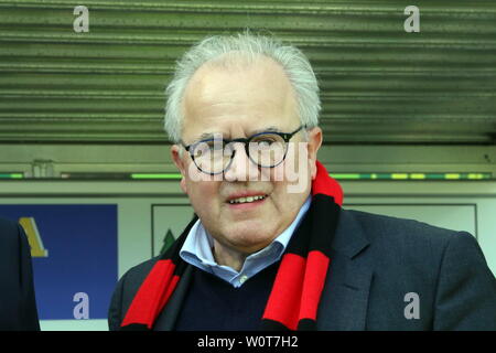 Präsident/Praesident Fritz Keller (Freiburg), 1. BL: 17-18-29. Spieltag - SC Freiburg vs VfL Wolfsburg Stockfoto