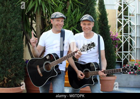 Die junx (Gruppe, Saenger, Musiker) in der ARD-Sendung 2. Folge 2018 "Immer wieder Sonntags" Stockfoto