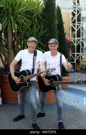 Die junx (Gruppe, Saenger, Musiker) in der ARD-Sendung 2. Folge 2018 "Immer wieder Sonntags" Stockfoto