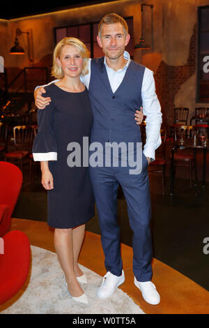 Susan Link, Micky Beisenherz, Koelner Sommertreff (Folge 4), WDR-Studio BS 2, Köln, 31.08.2018 Stockfoto