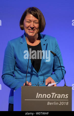 InnoTrans 2018 - Eröffnung - Violeta Bulc, EU-Kommissarin für Verkehr Stockfoto