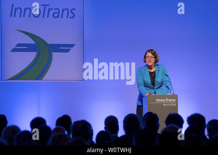 InnoTrans 2018 - Eröffnung - Violeta Bulc, EU-Kommissarin für Verkehr Stockfoto