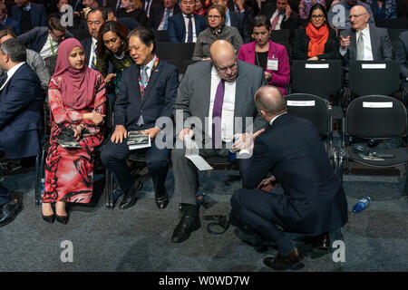 ITB Berlin 2019 - Eröffnungsfeier, S.E. Datuk Mohamaddin bin Ketapi, Minister für Tourismus, Kunst und Kultur, Malaysia, Peter Altmaier, Bundesminister für Wirtschaft und Energie, Dr. Ing. Christian Göke, Vorsitzender der Geschäftsführung der Messe Berlin (v. l. n. r.) Stockfoto