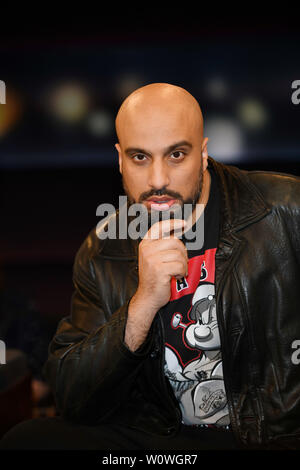 Abdelkarim bei der NDR Talkshow "Tietjen und Bommes'im NDR Studio auf dem Messegelände in Hannover am 22.03.2019 Stockfoto