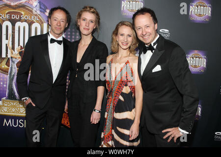 Gerrit Braun & Nicky Braun, Frederik & Johanna Braun, Premiere Cirque du Soleil, Paramour das Musical Neue Flora Hamburg, 14.04.2019 Stockfoto