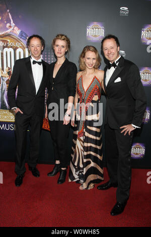 Gerrit Braun & Nicky Braun, Frederik & Johanna Braun, Premiere Cirque du Soleil, Paramour das Musical Neue Flora Hamburg, 14.04.2019 Stockfoto