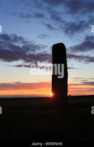 Stan Stane auf North Ronaldsay Orkney Schottland Stockfoto