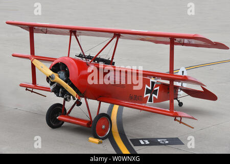 Fokker Dr. I Dreidecker Fokker Stockfoto