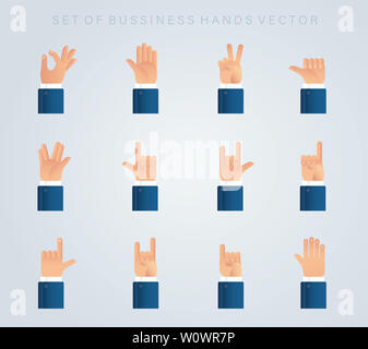 Satz von interaktiven Business Stockfoto