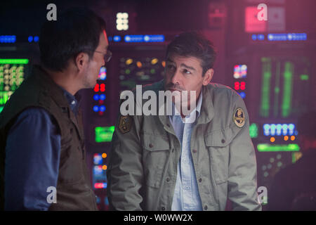 Godzilla: König der Monster (erschienen als Godzilla II: König der Monster in einigen Märkten) ist ein 2019 American monster Film von Michael Dougherty geleitet und von Dougherty, Zach Shields, und Max Borenstein geschrieben. Eine Fortsetzung zu Godzilla (2014) Dieses Foto ist nur für den redaktionellen Gebrauch bestimmt und unterliegen dem Copyright der Film Company und/oder der bezeichneten Fotograf durch den Film oder die Produktion Firma zugewiesen. Stockfoto