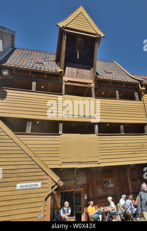 Teil der Bryggen Stockfoto