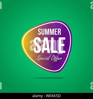 Summer Sale Aufkleber, Verkauf Rabatt Preis, Label Design für Ihren Rabatt Kampagne Förderung in mehreren Anlass saison Umsatz Stock Vektor