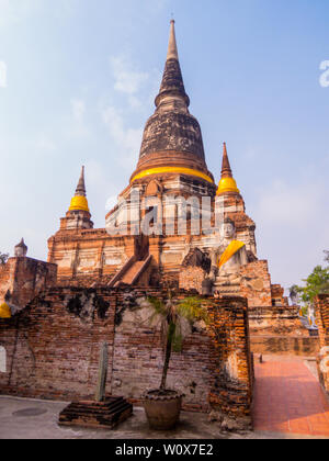 Wat Yai Chai Mongkons, Ayutthaya, Thailand Stockfoto