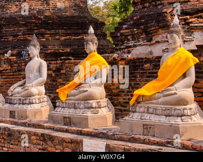 Wat Yai Chai Mongkons, Ayutthaya, Thailand Stockfoto