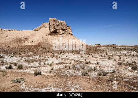 Usbekistan, die Ruinen Schlösser alte Choresm - Toprak - Kala Stockfoto