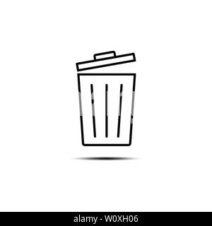 Vector Illustration, flache Bauform. Löschen abbrechen Symbol entfernen Stock Vektor