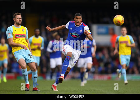 Collin Quaner von Ipswich Town Strebt vorwärts - Ipswich Town v Rotherham United, Sky Bet Meisterschaft, Portman Road, Ipswich - 12. Januar 2019 Editorial nur verwenden - DataCo Einschränkungen Stockfoto