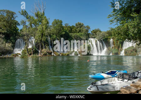 Kravice Wasserfällen, Bosnien-Herzegowina Stockfoto