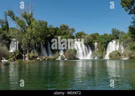 Kravice Wasserfällen, Bosnien-Herzegowina Stockfoto