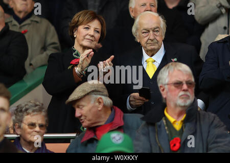 Gemeinsame Mehrheit der Aktionäre von Norwich City, Delia Smith CBE und Mann, Michael Wynn-Jones - Norwich City v Millwall, Sky Bet Meisterschaft, Carrow Road, Norwich - 10. November 2018 Stockfoto