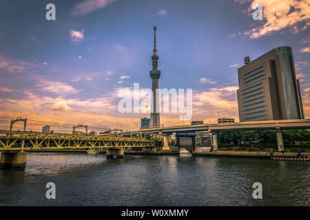 Tokio - 19. Mai 2019: Tokyo Tower Skytree in Asakusa, Tokyo, Japan Stockfoto