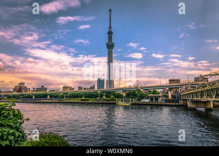 Tokio - 19. Mai 2019: Tokyo Tower Skytree in Asakusa, Tokyo, Japan Stockfoto