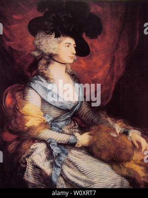 Thomas Gainsborough - Frau Sarah Siddons Schauspielerin 1785 Stockfoto