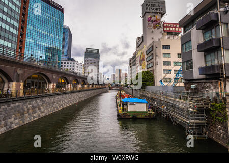 Tokio - 18. Mai 2019: Innenstadt Stadtteil Akihabara in Tokio, Japan. Stockfoto
