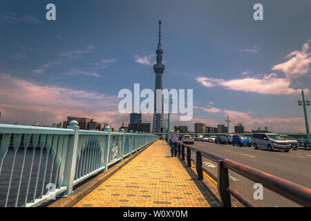 Tokio - 19. Mai 2019: Tokyo Tower Skytree in Asakusa, Tokyo, Japan Stockfoto