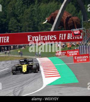 Spielberg, Österreich. 28. Jun 2019. Formel 1 myWorld GROSSER PREIS VON ÖSTERREICH 2019 28. - 30.06.2019, Bild Daniel Ricciardo (AUS #3), Renault F1 Team Foto © nordphoto/Bratic | Verwendung der weltweiten Kredit: dpa Picture alliance/Alamy leben Nachrichten Stockfoto